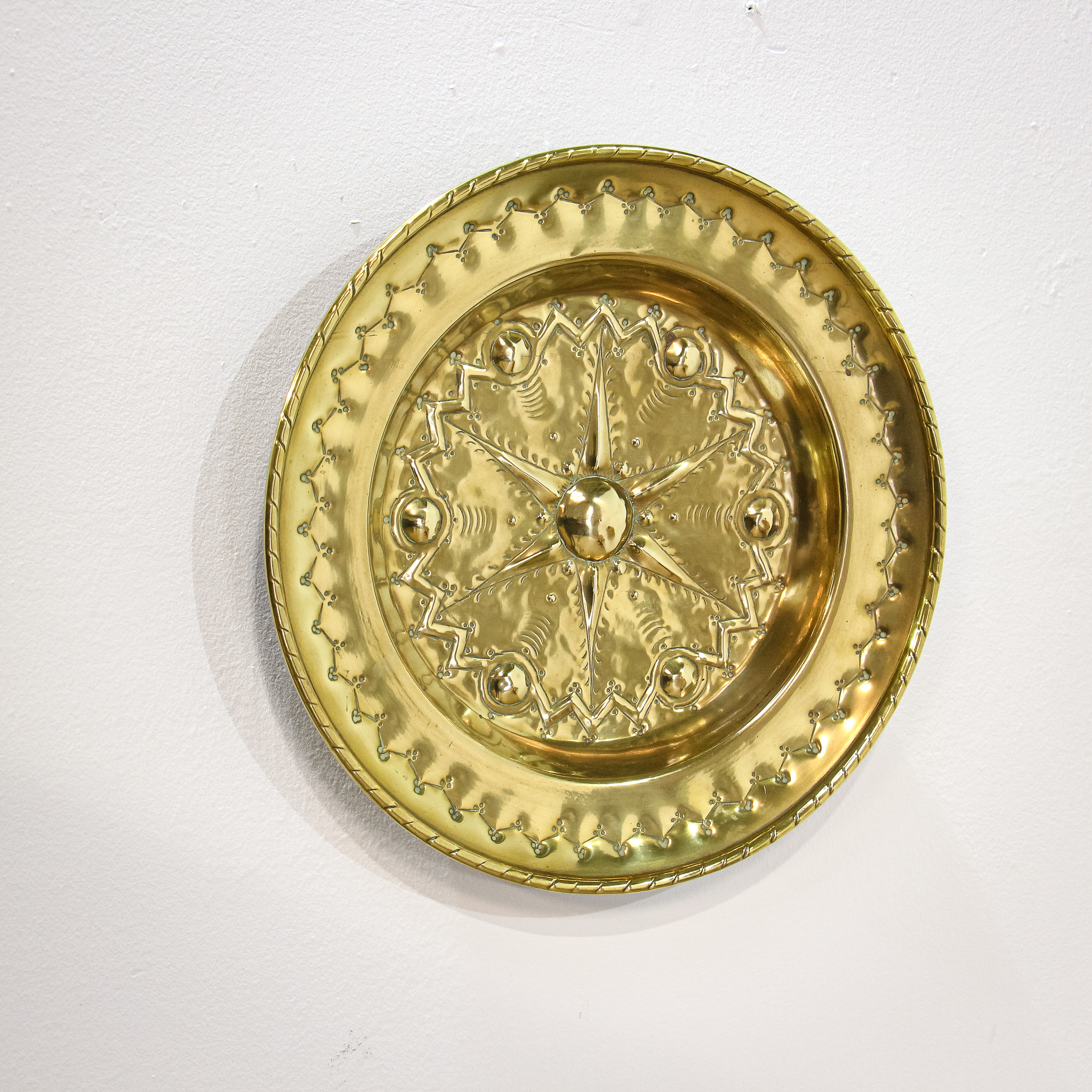 17th Century Brass Alms Dish