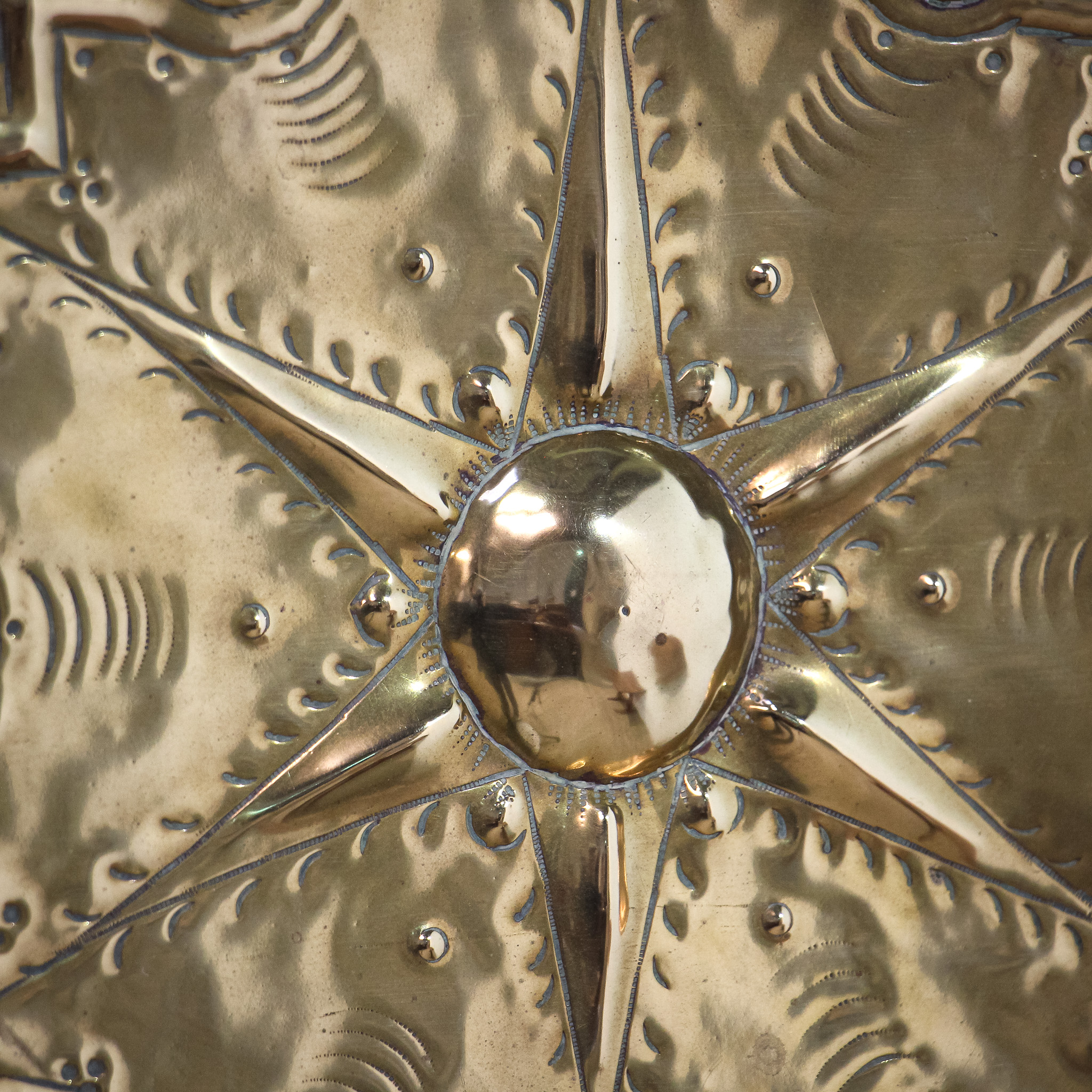 17th Century Brass Alms Dish
