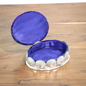 Victorian Silver Pin Cushion Jewellery Box