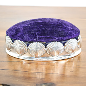 Victorian Silver Pin Cushion Jewellery Box