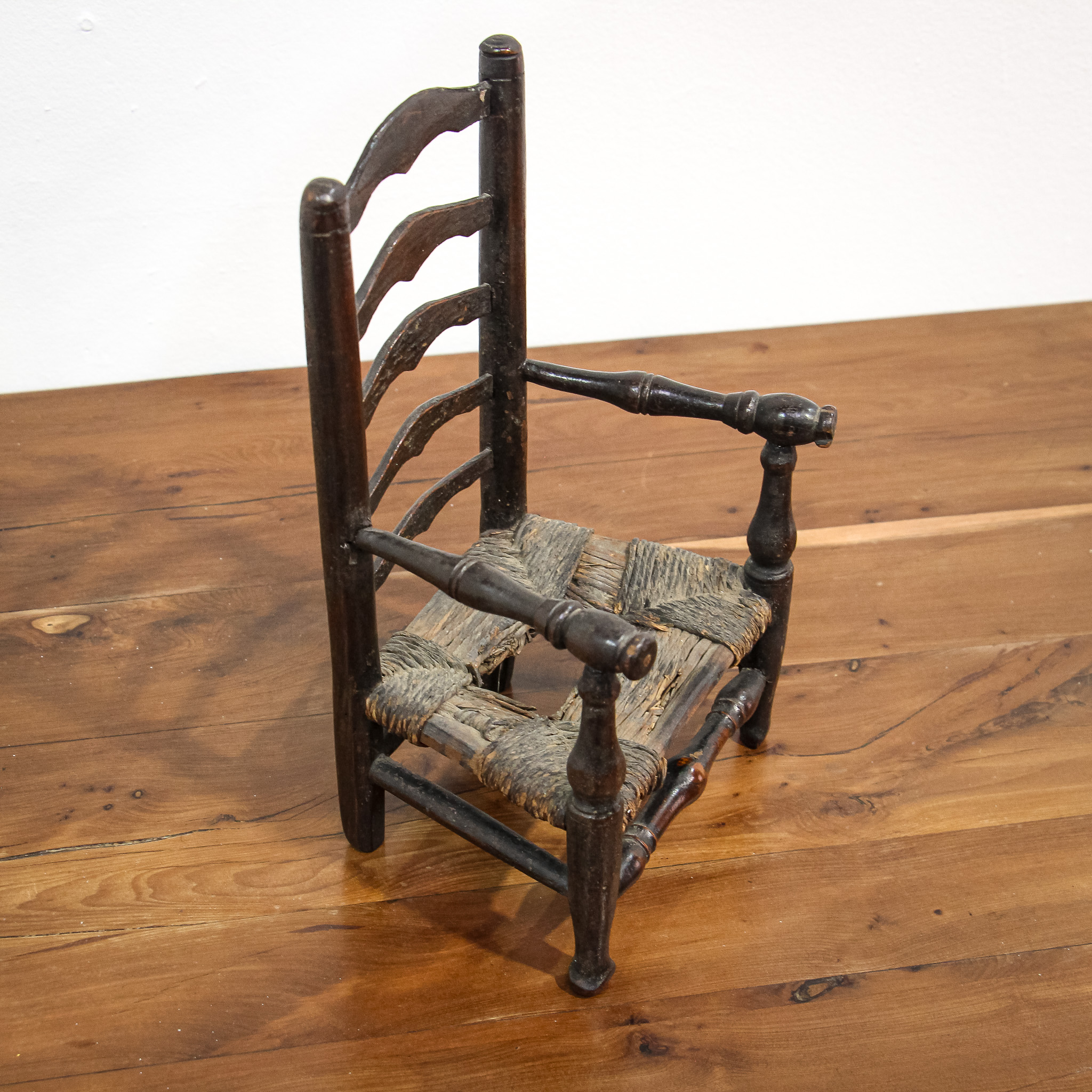 Unusual Toy Rush Seated Ladder Back Chair