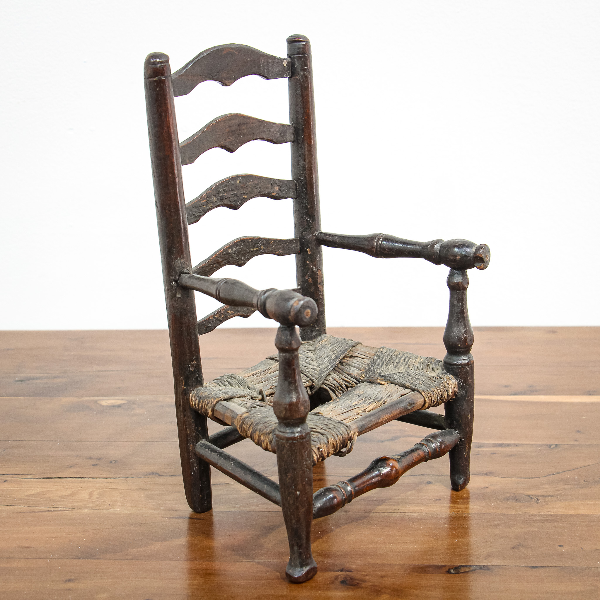 Unusual Toy Rush Seated Ladder Back Chair