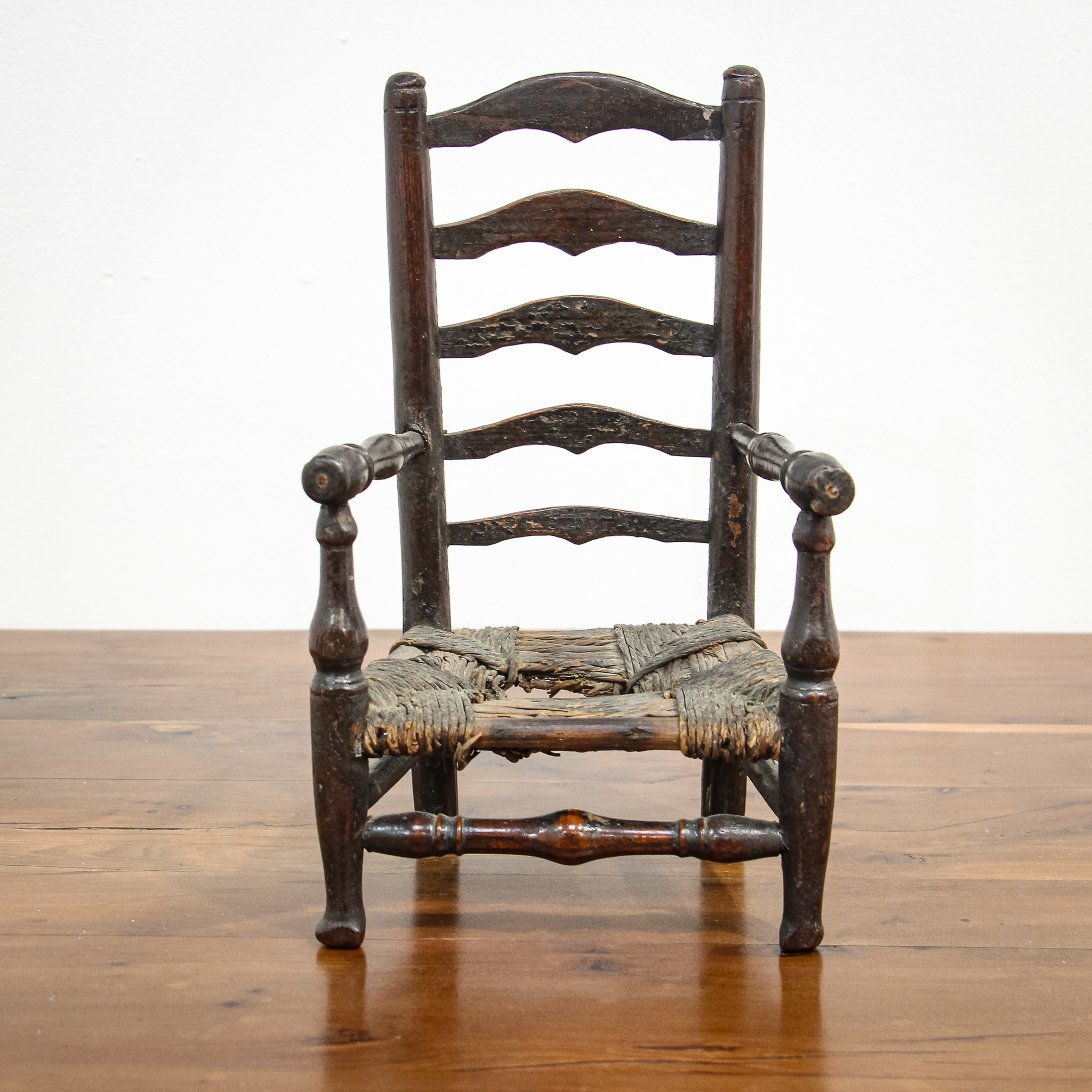 Unusual Toy Rush Seated Ladder Back Chair