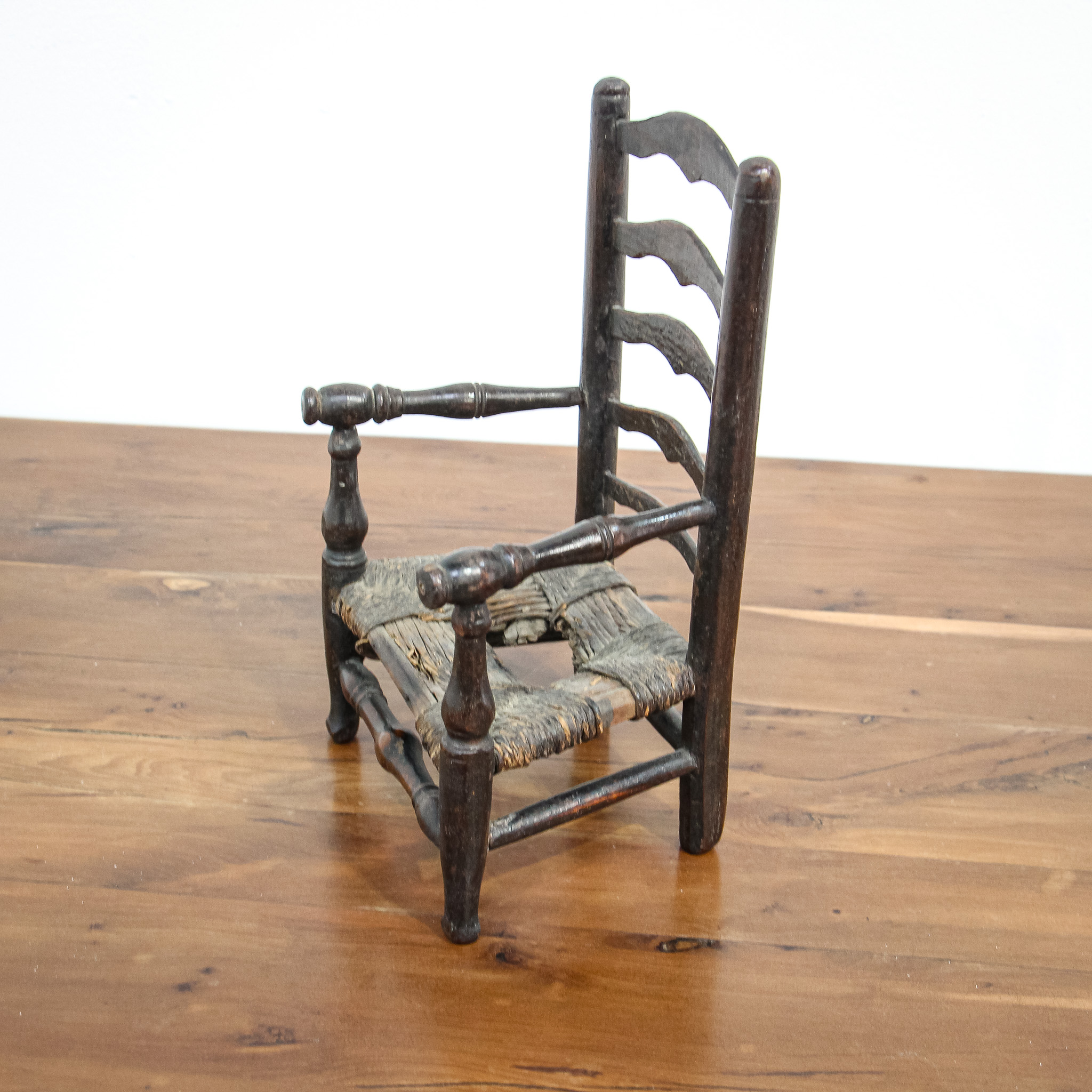 Unusual Toy Rush Seated Ladder Back Chair