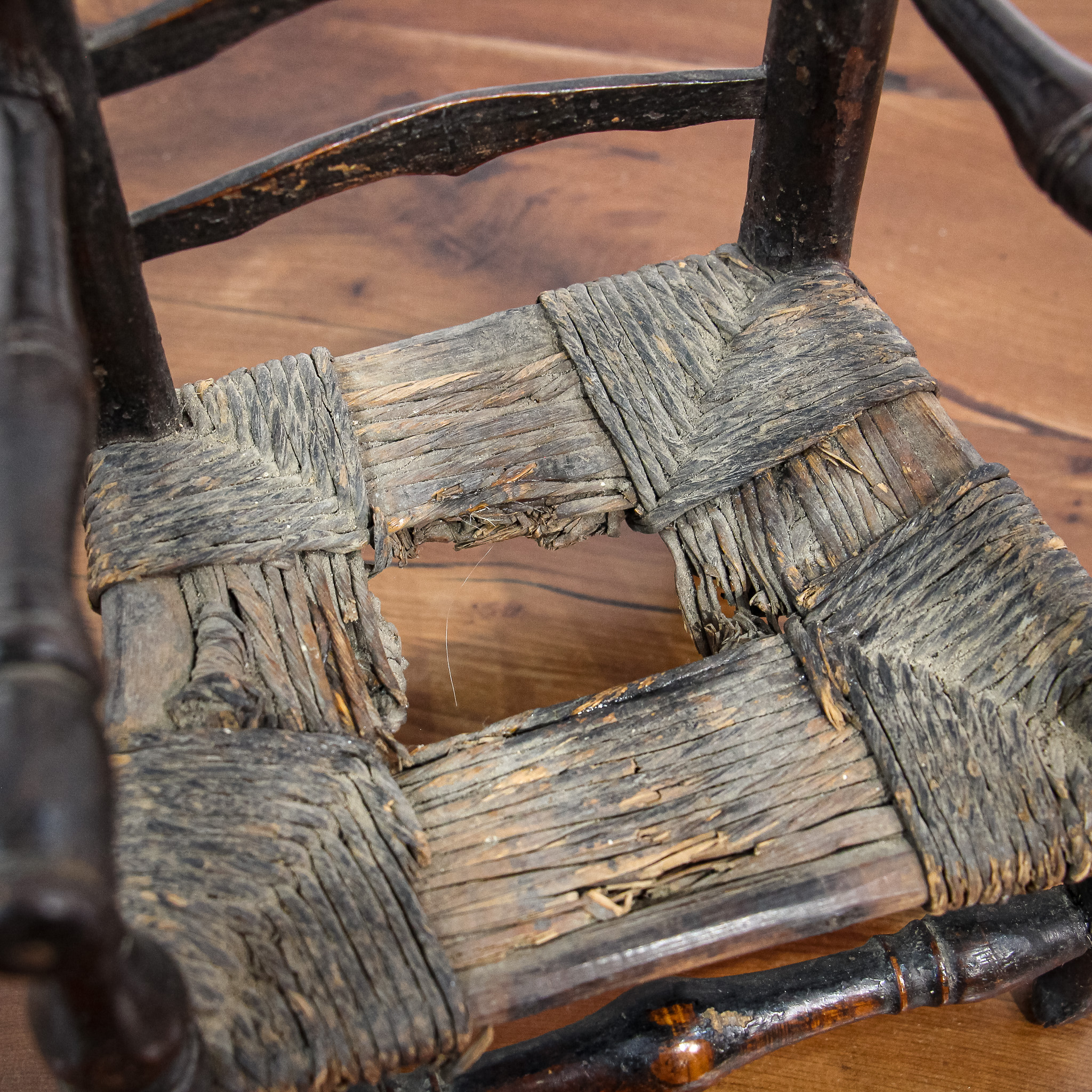 Unusual Toy Rush Seated Ladder Back Chair