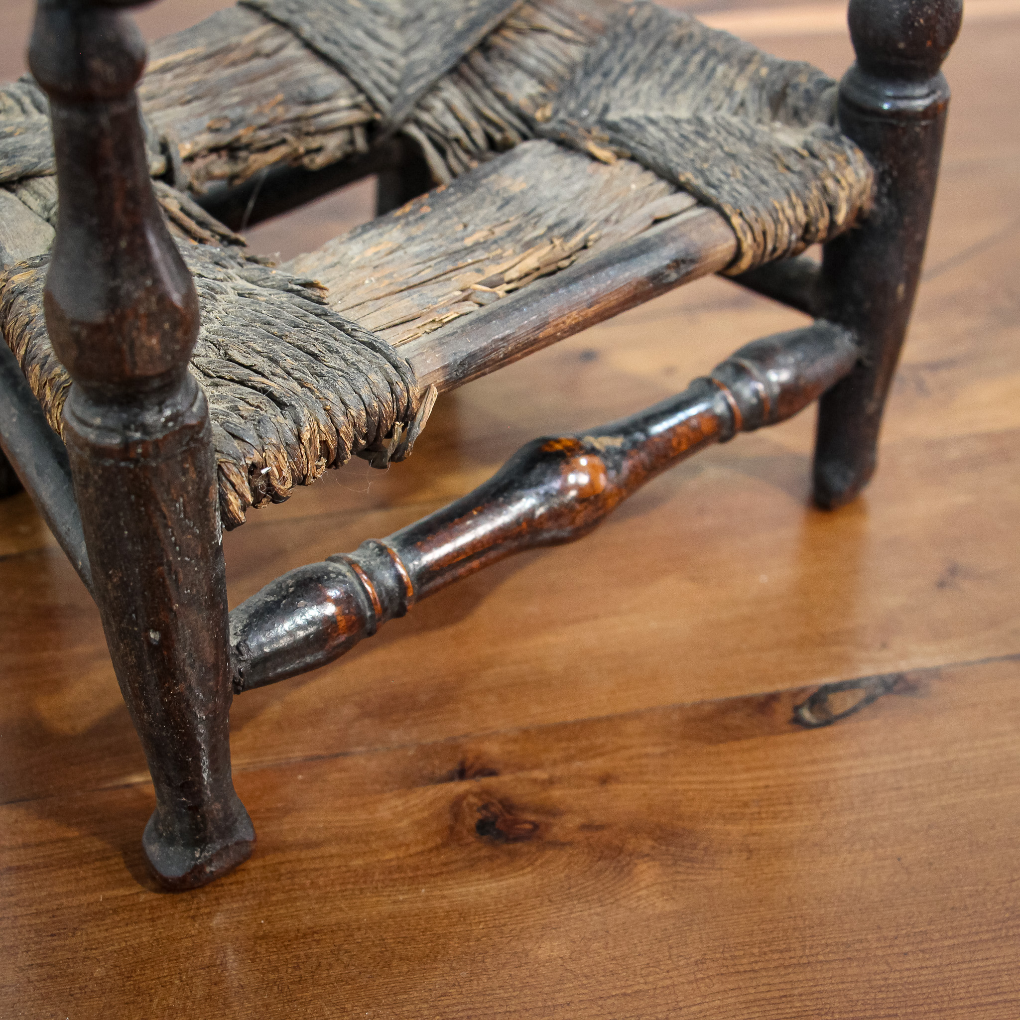 Unusual Toy Rush Seated Ladder Back Chair