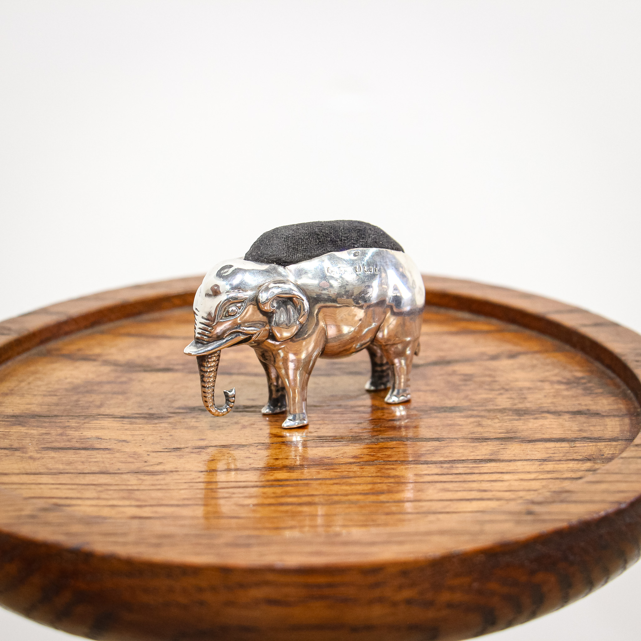 Edwardian Silver Elephant Pin Cushion