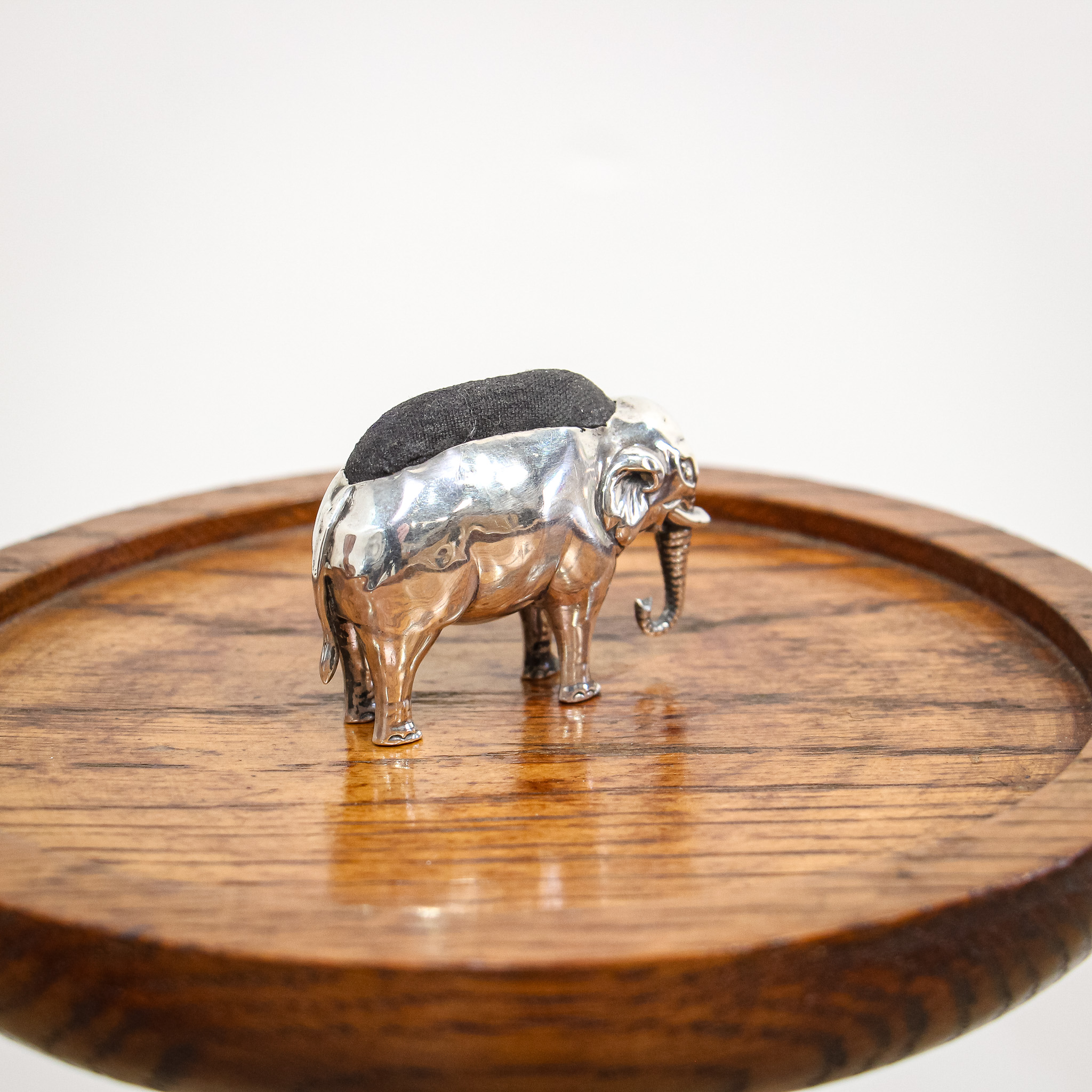 Edwardian Silver Elephant Pin Cushion