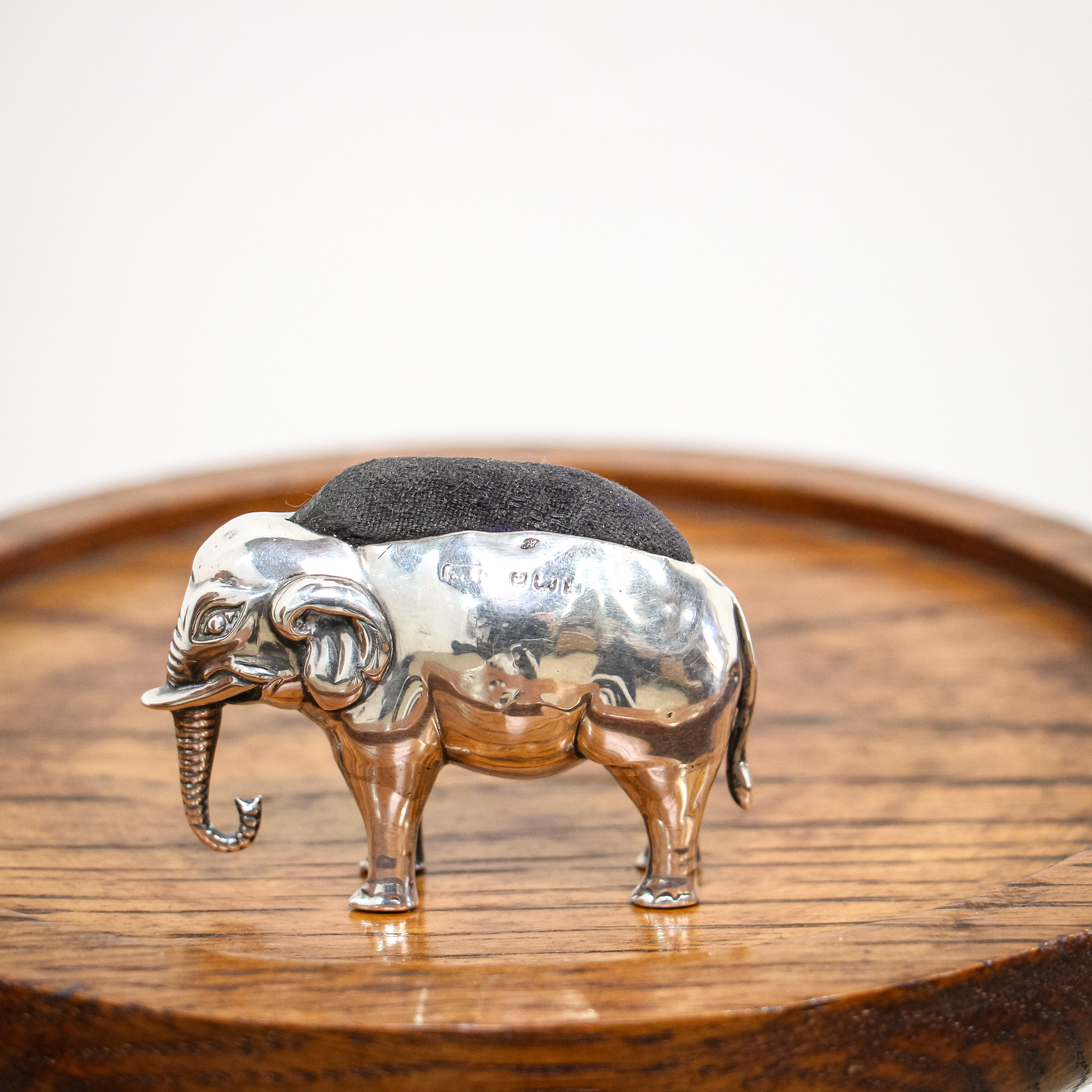 Edwardian Silver Elephant Pin Cushion