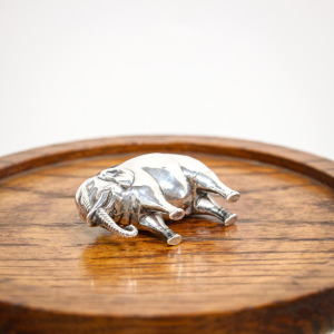 Edwardian Silver Elephant Pin Cushion