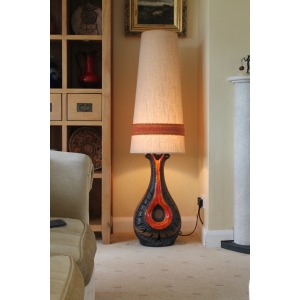West German Ceramic Floor Lamp