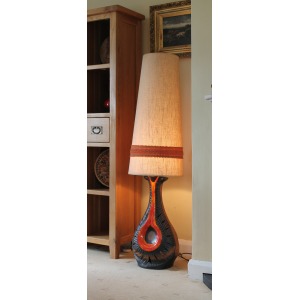 West German Ceramic Floor Lamp