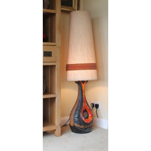 West German Ceramic Floor Lamp