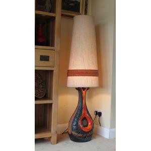 West German Ceramic Floor Lamp