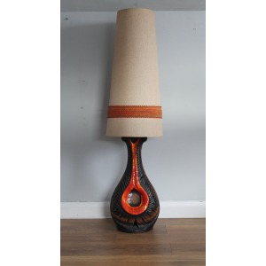 West German Ceramic Floor Lamp