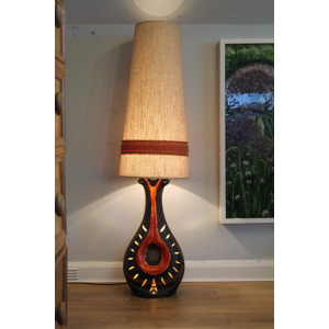 West German Ceramic Floor Lamp
