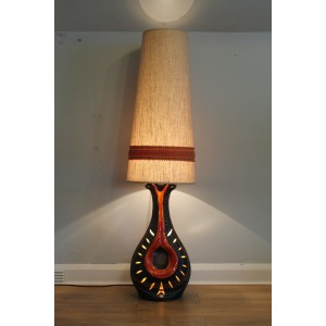 West German Ceramic Floor Lamp