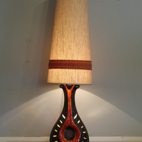 West German Ceramic Floor Lamp