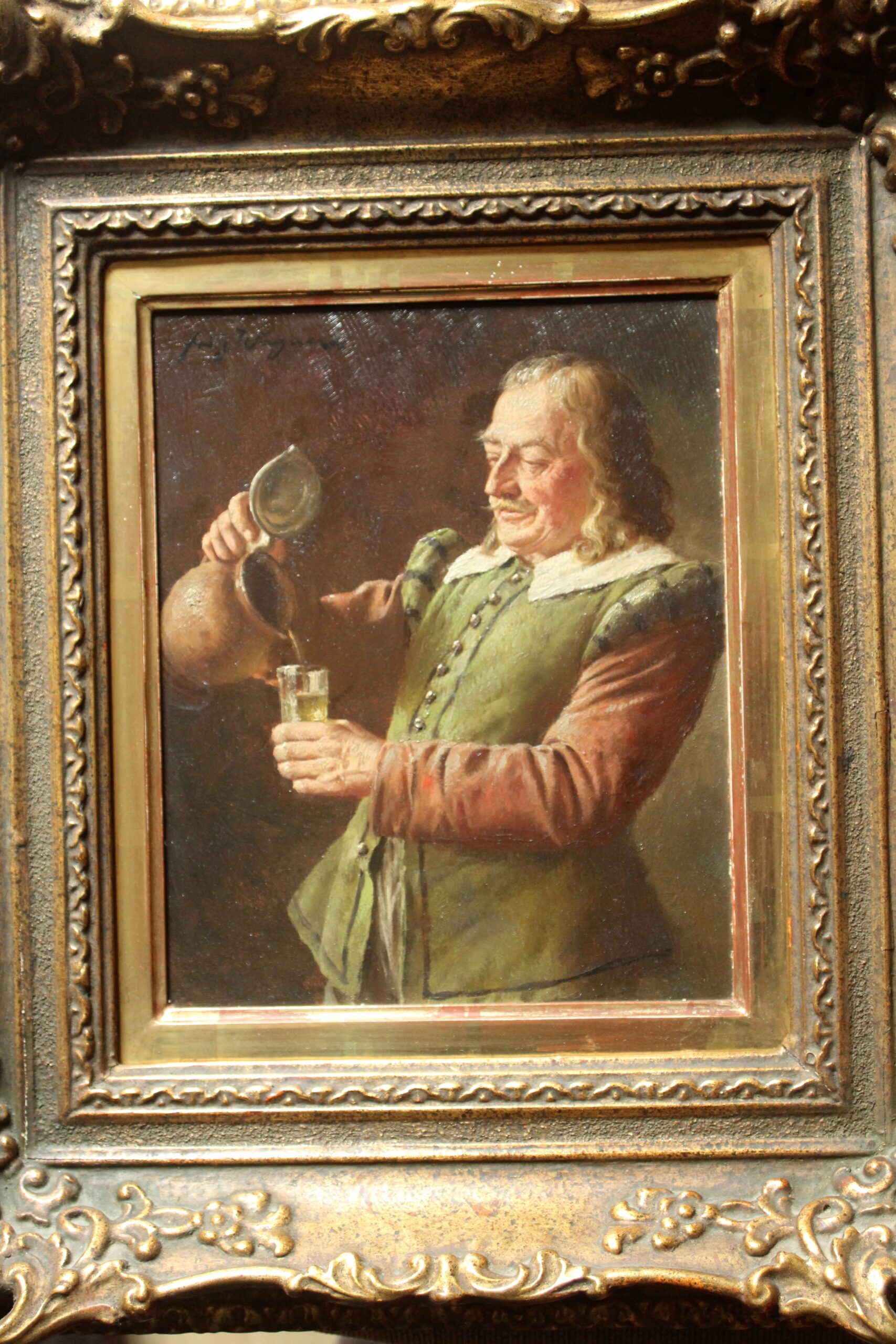 Painting by Fritz Wagner (Munich 1896-1939) - oil on wood - signed