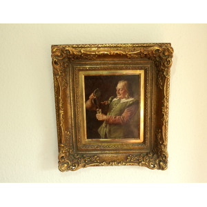 Painting by Fritz Wagner (Munich 1896-1939) - oil on wood - signed
