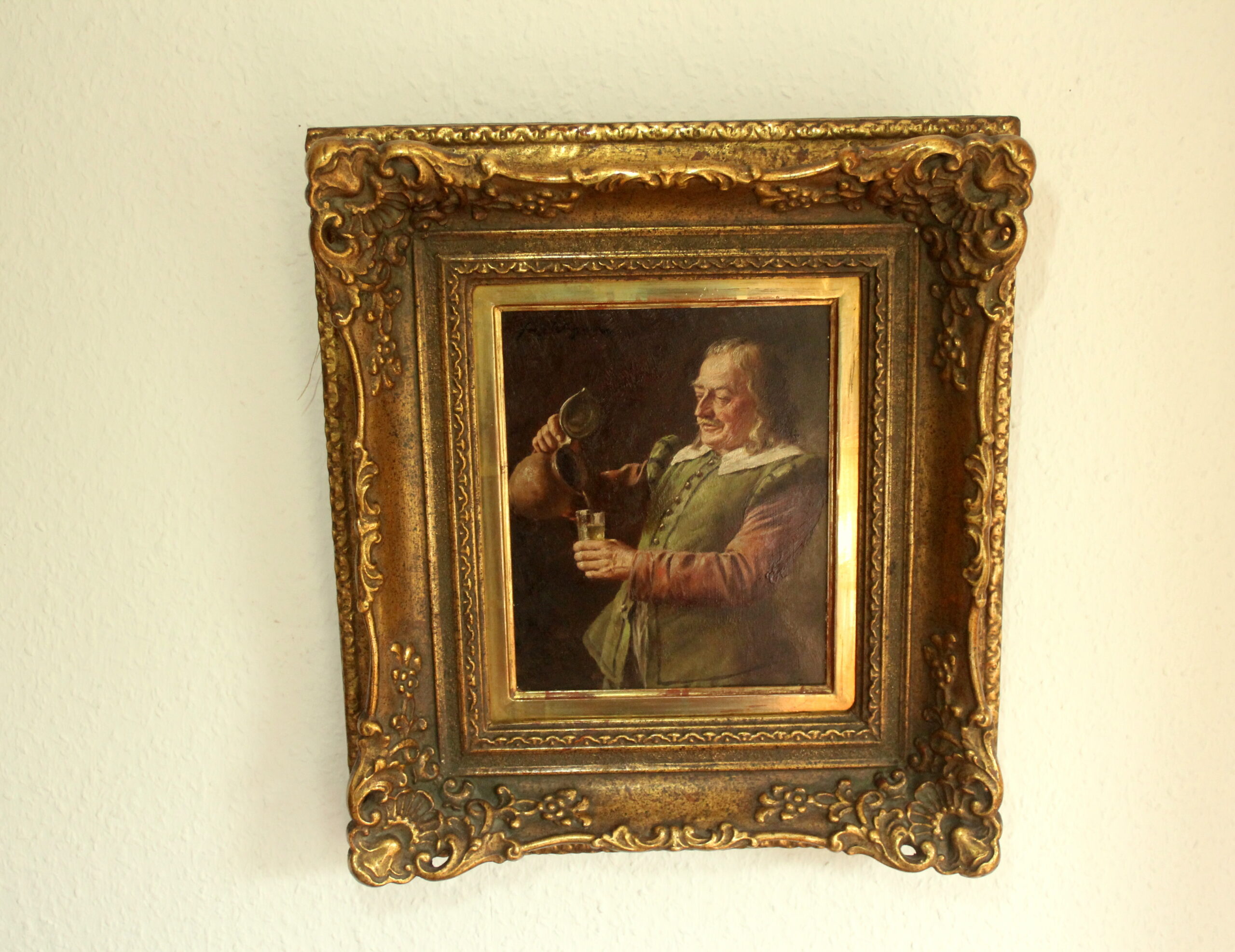 Painting by Fritz Wagner (Munich 1896-1939) - oil on wood - signed