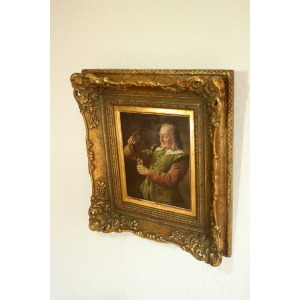 Painting by Fritz Wagner (Munich 1896-1939) - oil on wood - signed