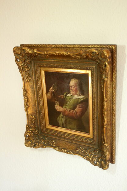 Painting by Fritz Wagner (Munich 1896-1939) - oil on wood - signed - Image 6