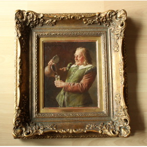 Painting by Fritz Wagner (Munich 1896-1939) - oil on wood - signed