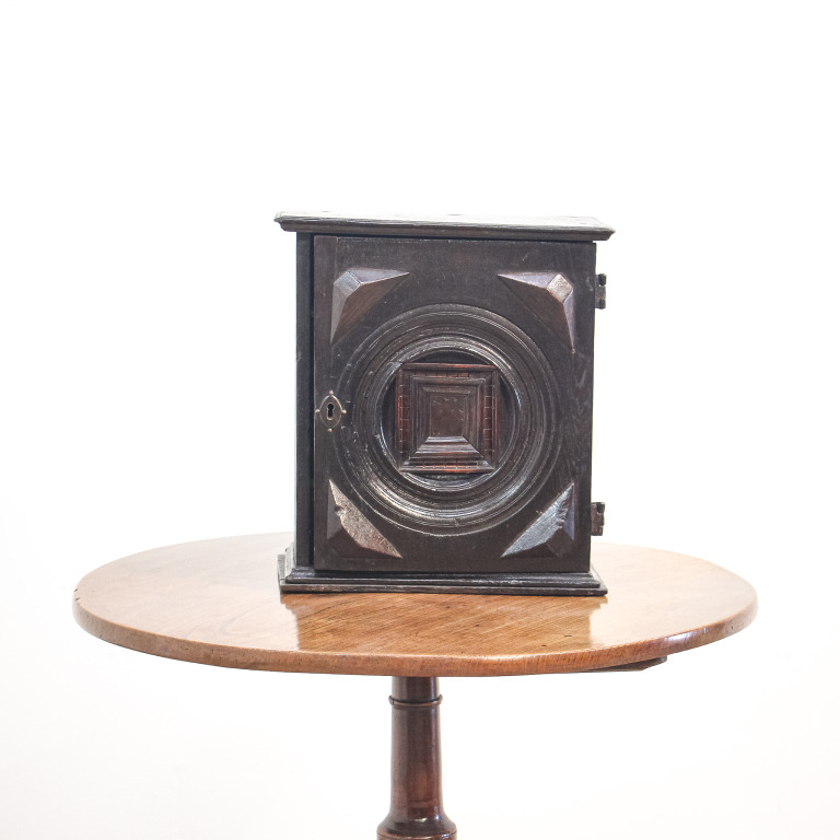 17th Century Oak Spice Cabinet - Image 4
