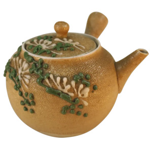 A very pretty Japanese stoneware Kyusu Teapot / Sake Pot C.20thC