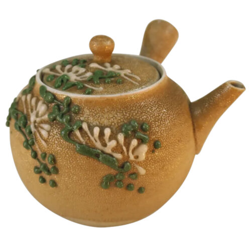 A very pretty Japanese stoneware Kyusu Teapot / Sake Pot C.20thC