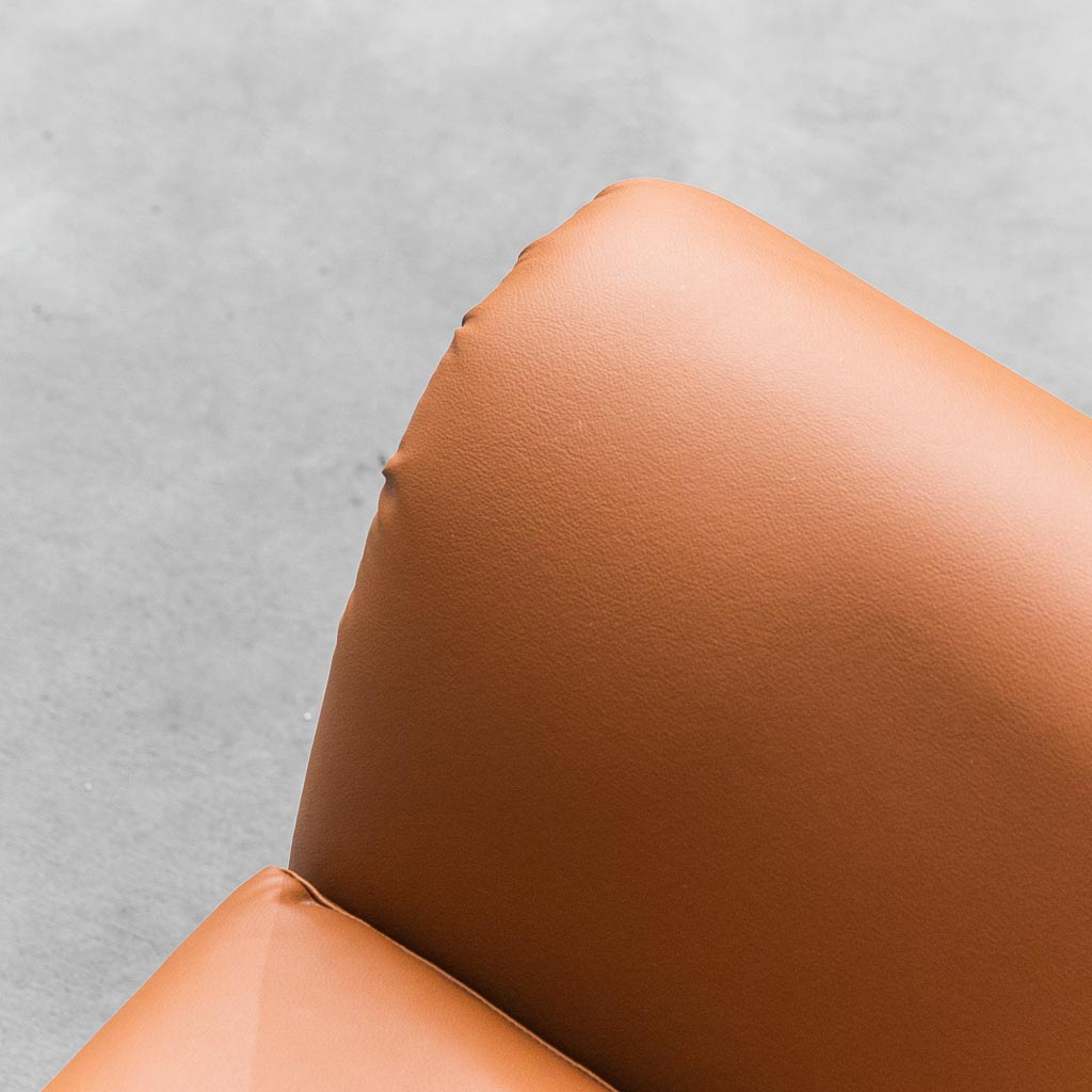 Eco-Leather Armchair Gigi Radice Minotti 1950s Vintage Modern