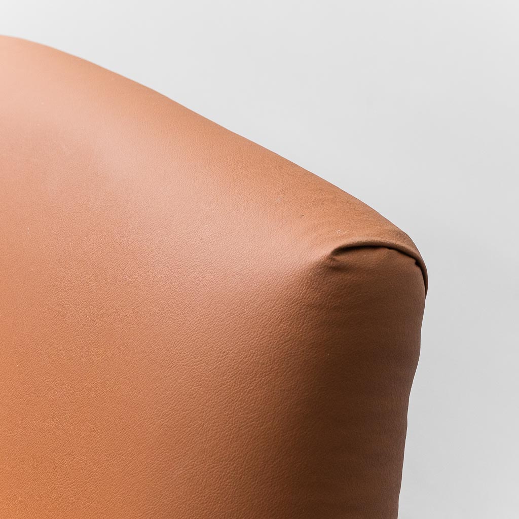 Eco-Leather Armchair Gigi Radice Minotti 1950s Vintage Modern