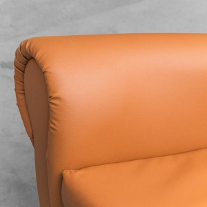 Eco-Leather Armchair Gigi Radice Minotti 1950s Vintage Modern