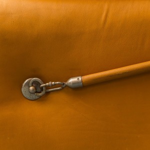 Pair Of 70s Vintage Modern Brown Leather Armchairs