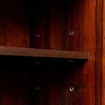 Mobile Bookcase Wood Fabric 60s Vintage Modern