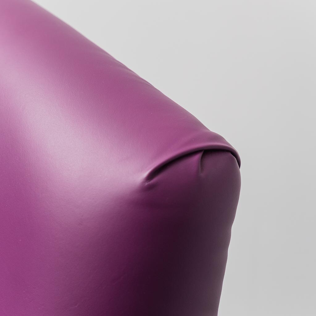 Gigi Radice Radice Minotti's Purple Leather Armchair 1950s Vintage