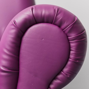 Gigi Radice Radice Minotti's Purple Leather Armchair 1950s Vintage