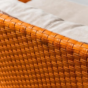 2 Seater Woven Sofa By Tito Angioli 90s Vintage Modern
