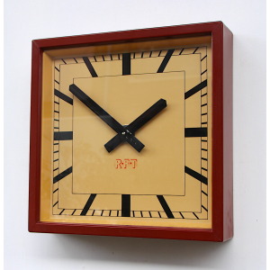 Mid Century Steel Wall Clock By RFT, 1950s