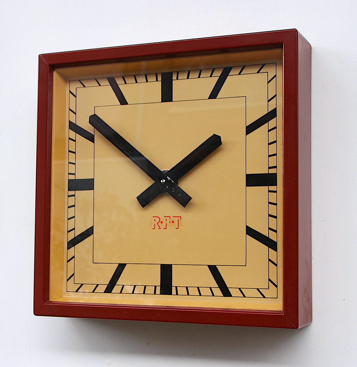 Mid Century Steel Wall Clock By RFT, 1950s