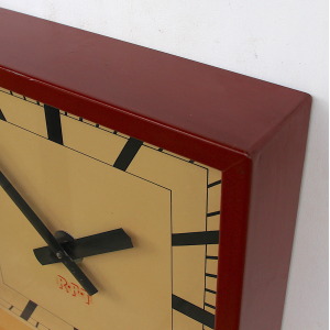 Mid Century Steel Wall Clock By RFT, 1950s