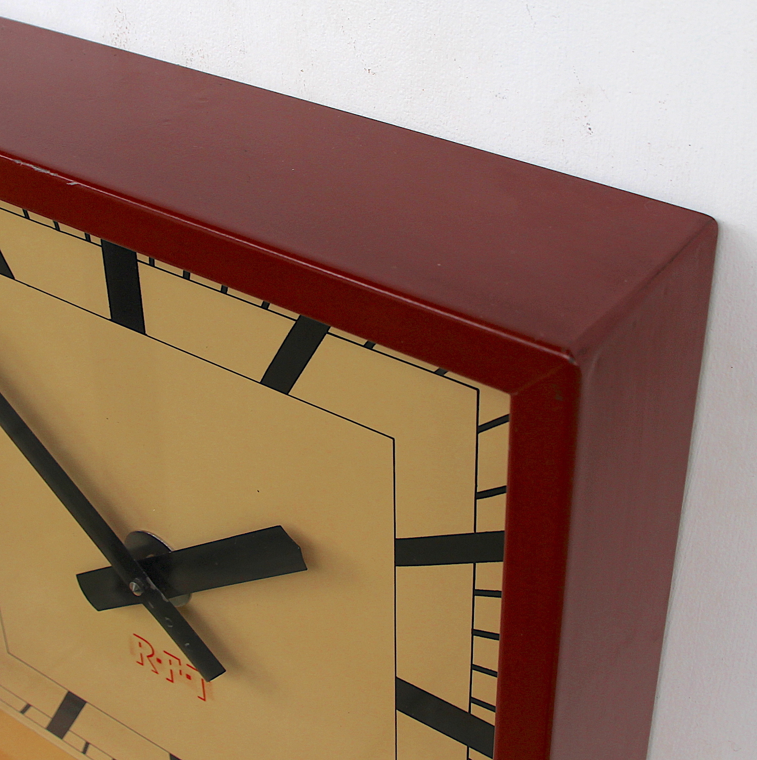Mid Century Steel Wall Clock By RFT, 1950s