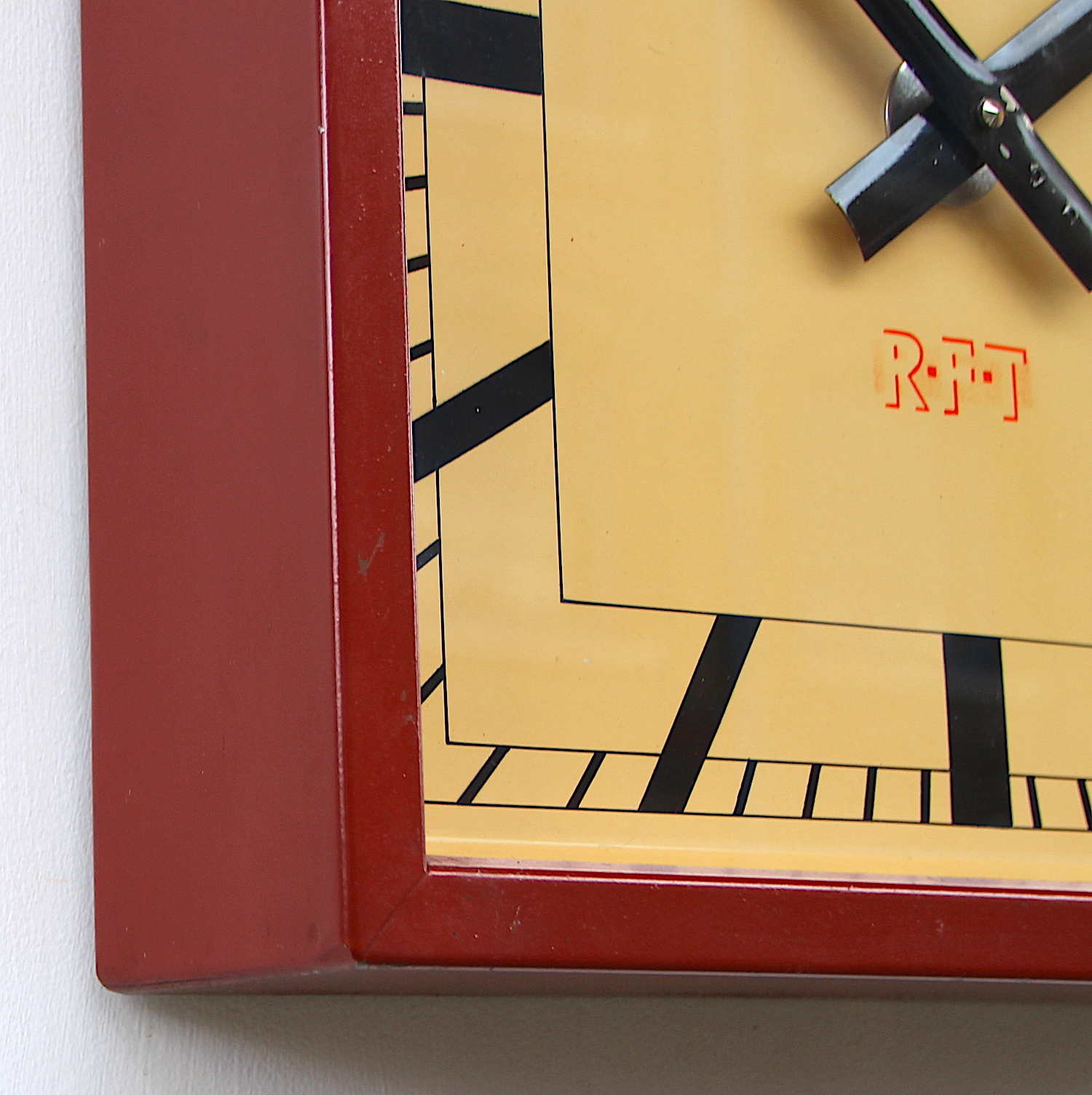 Mid Century Steel Wall Clock By RFT, 1950s