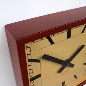 Mid Century Steel Wall Clock By RFT, 1950s