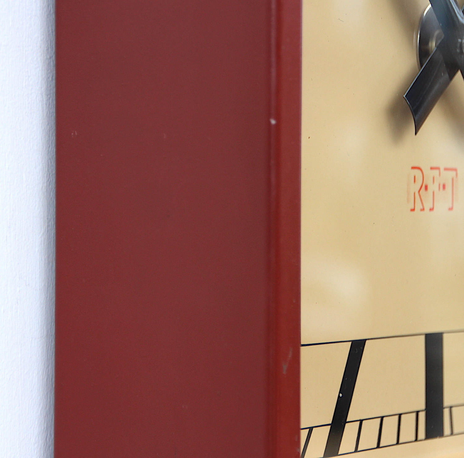 Mid Century Steel Wall Clock By RFT, 1950s