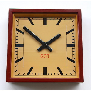 Mid Century Steel Wall Clock By RFT, 1950s