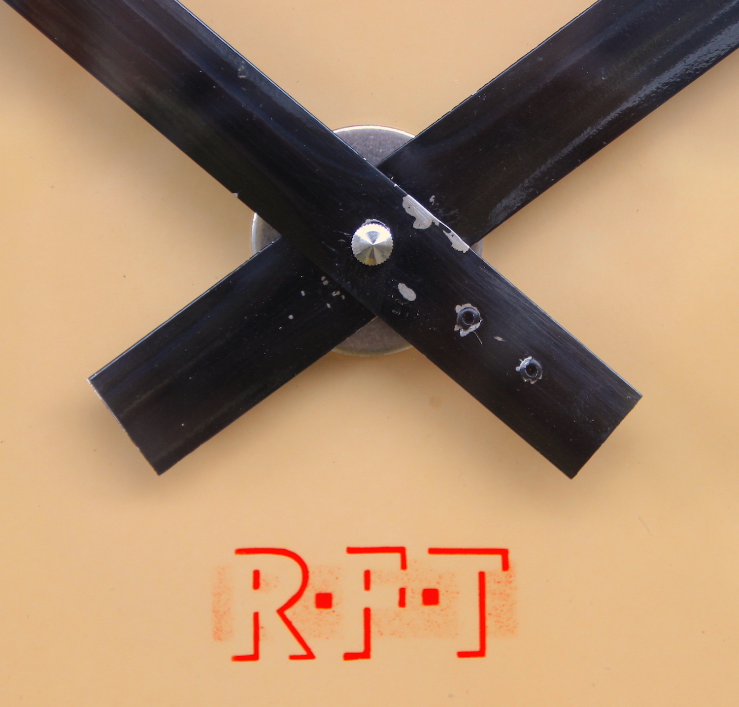 Mid Century Steel Wall Clock By RFT, 1950s