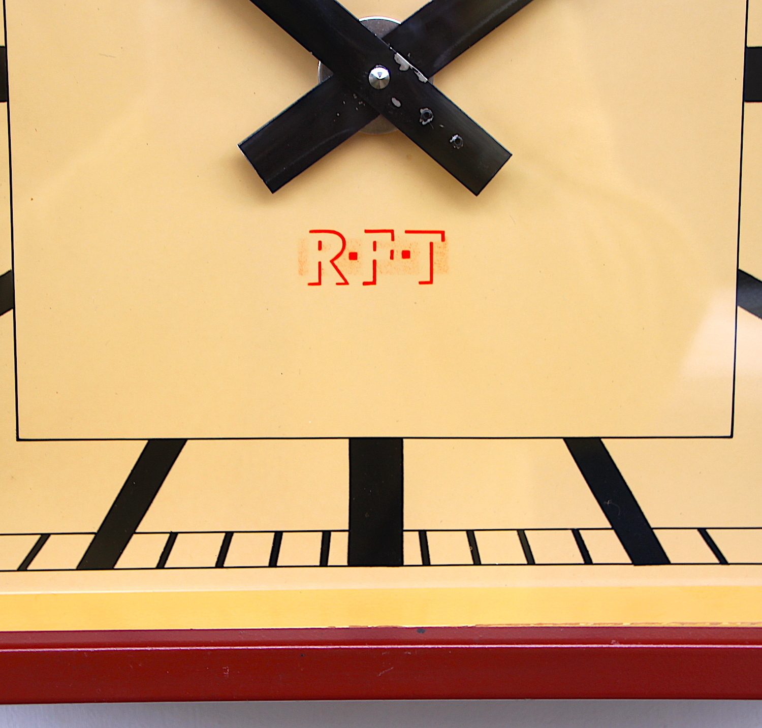 Mid Century Steel Wall Clock By RFT, 1950s