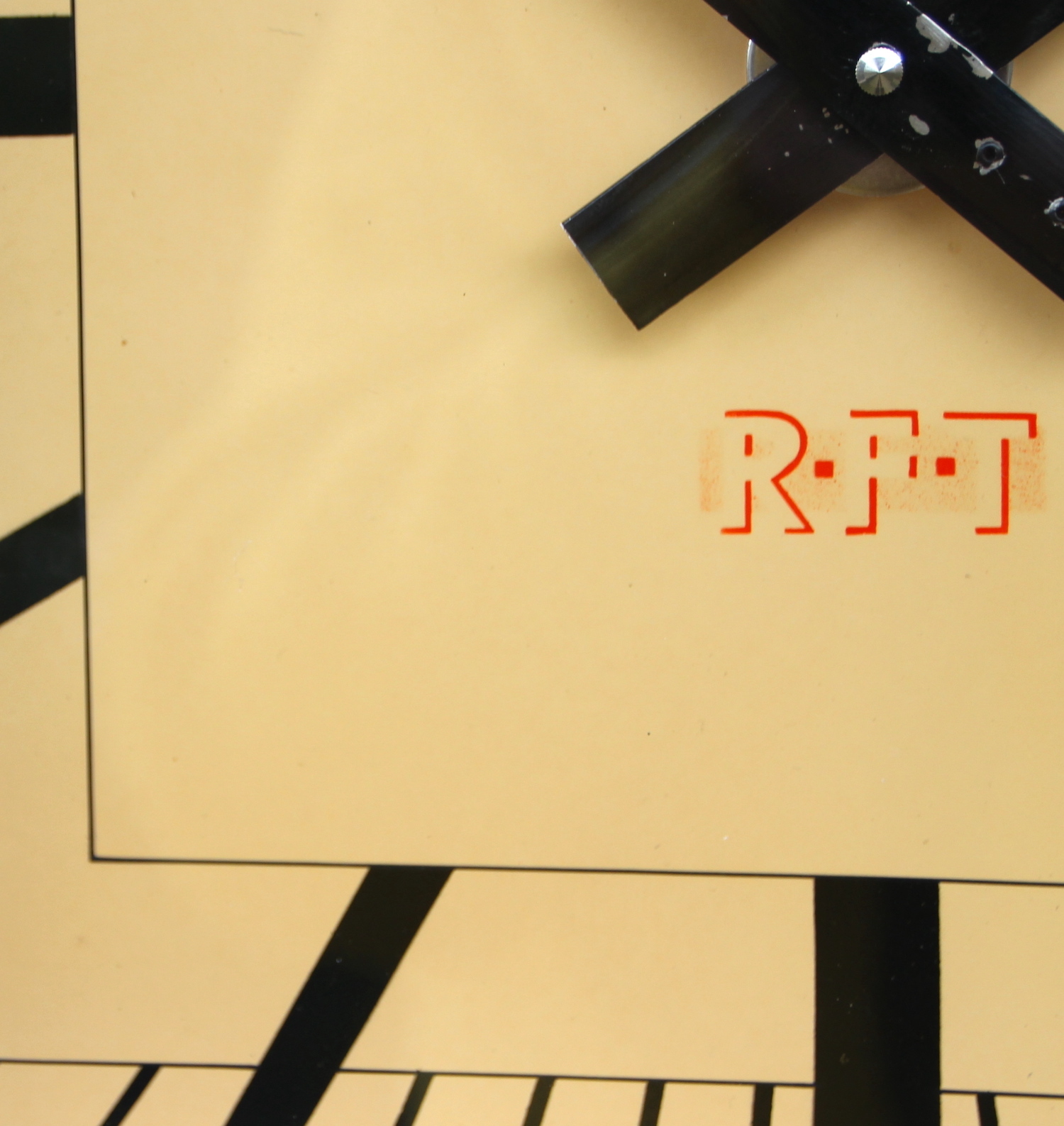 Mid Century Steel Wall Clock By RFT, 1950s